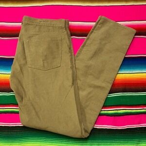 J Crew Pants Mens 32x34 (Fit 34x32) Brown Corduroy 484 Slim Straight‎ Leg